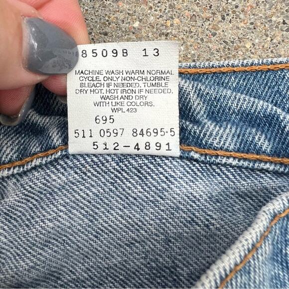 Vintage 90s Levi’s 512 slim fit tapered leg jeans 29x32 - Picture 8 of 10